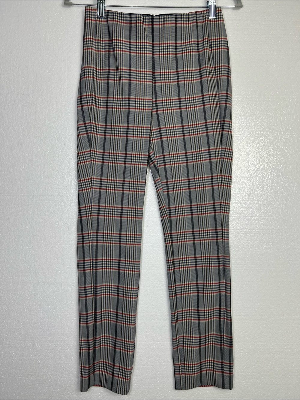 Rag & Bone Monet Back Zip Plaid Crop Multi Color Trousers Pants Size 4